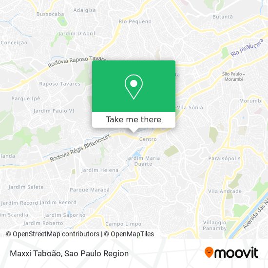 Maxxi Taboão map