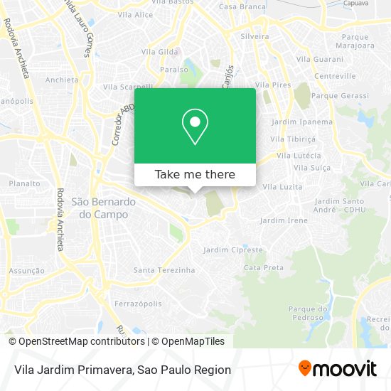 Vila Jardim Primavera map