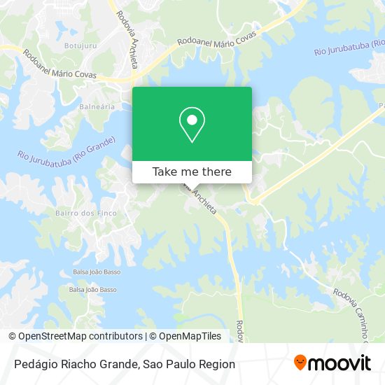 Pedágio Riacho Grande map