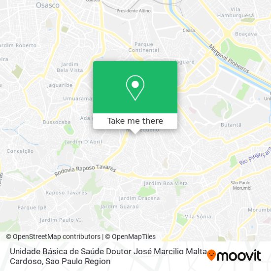 Unidade Básica de Saúde Doutor José Marcilio Malta Cardoso map