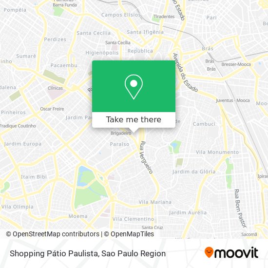 Shopping Pátio Paulista map