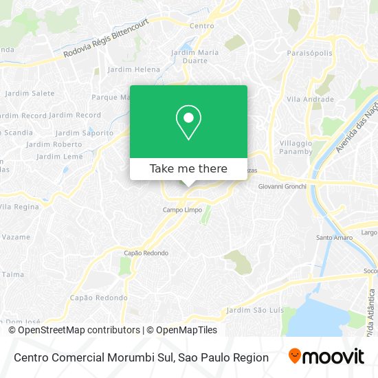 Mapa Centro Comercial Morumbi Sul