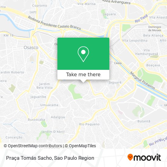 Praça Tomás Sacho map