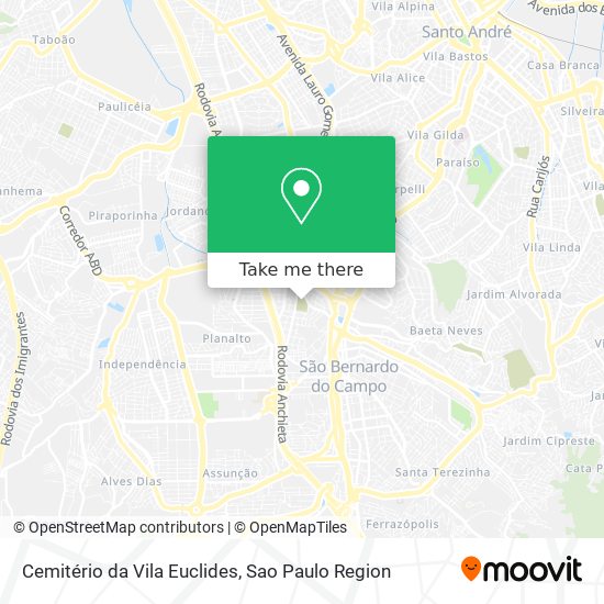 Cemitério da Vila Euclides map