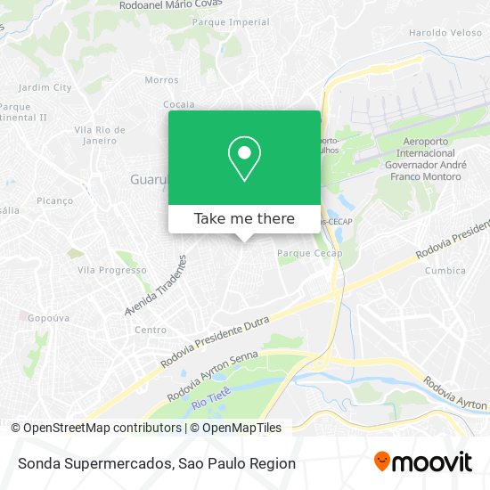 Sonda Supermercados map