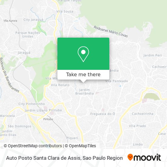 Auto Posto Santa Clara de Assis map