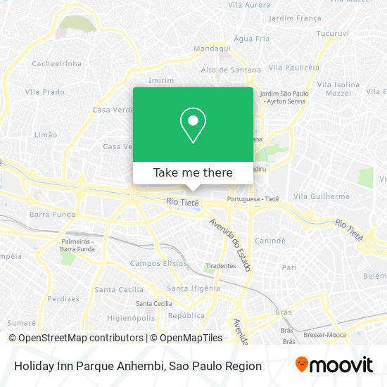 Holiday Inn Parque Anhembi map