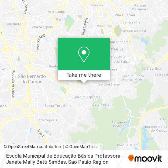 Escola Municipal de Educação Básica Professora Janete Mally Betti Simões map