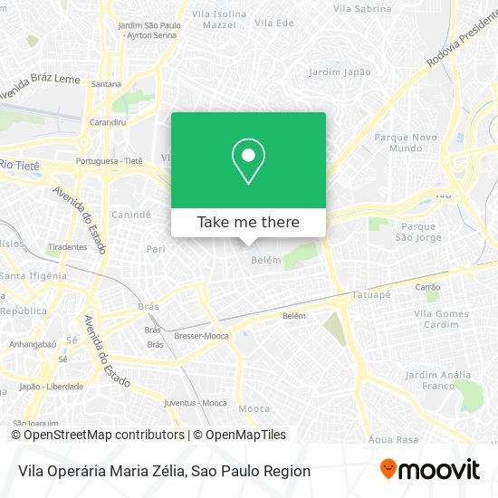 Vila Operária Maria Zélia map