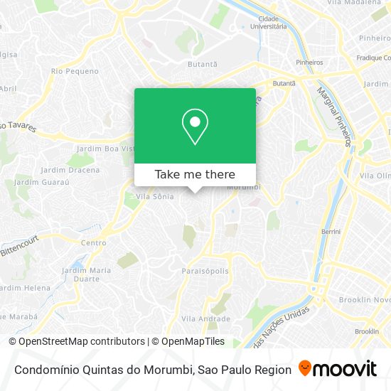 Mapa Condomínio Quintas do Morumbi