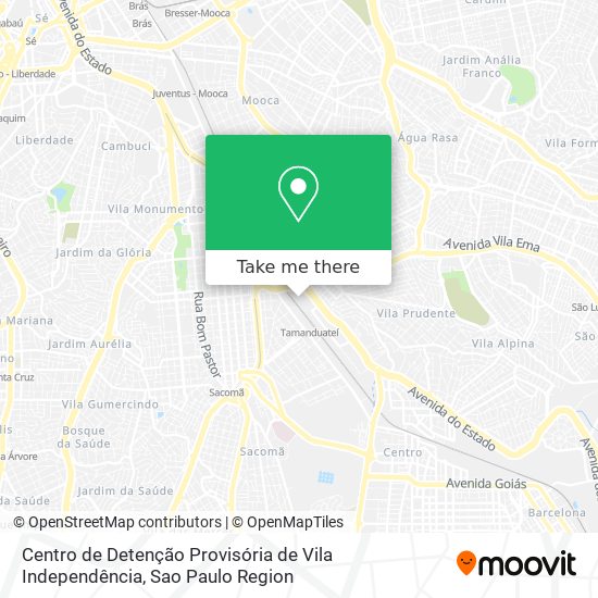 Centro de Detenção Provisória de Vila Independência map