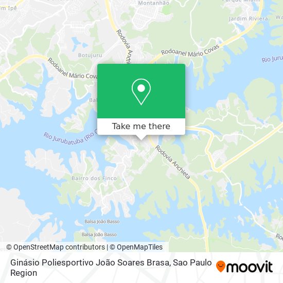 Mapa Ginásio Poliesportivo João Soares Brasa