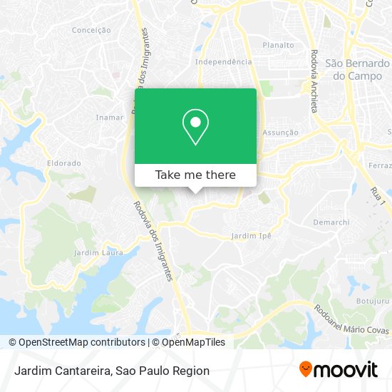 Jardim Cantareira map