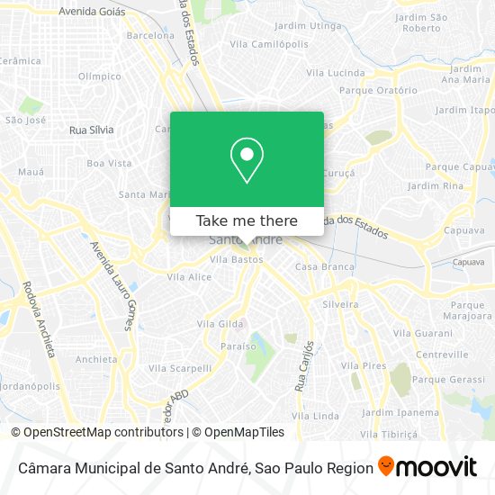 Câmara Municipal de Santo André map