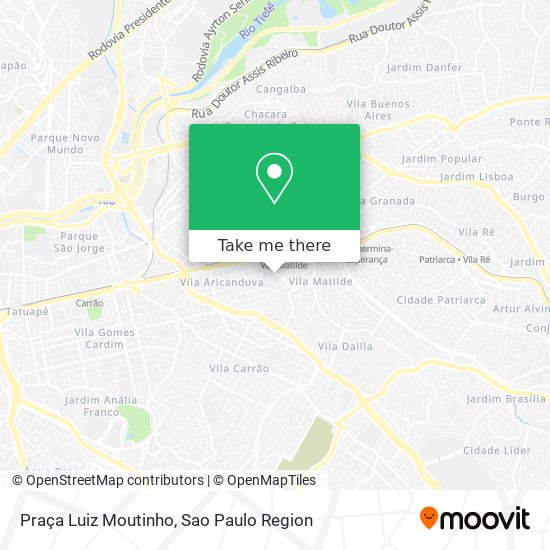 Mapa Praça Luiz Moutinho