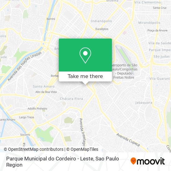 Parque Municipal do Cordeiro - Leste map