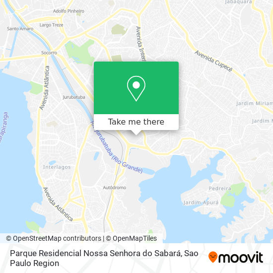 Mapa Parque Residencial Nossa Senhora do Sabará