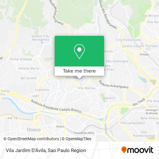 Vila Jardim D'Ávila map