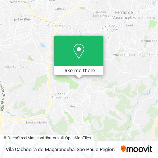 Vila Cachoeira do Maçaranduba map