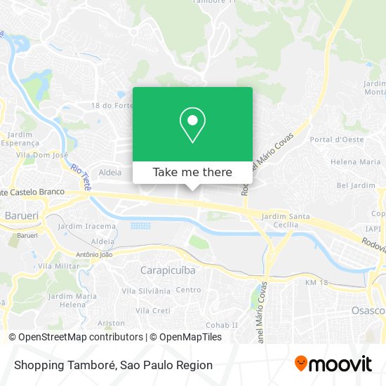 Shopping Tamboré map