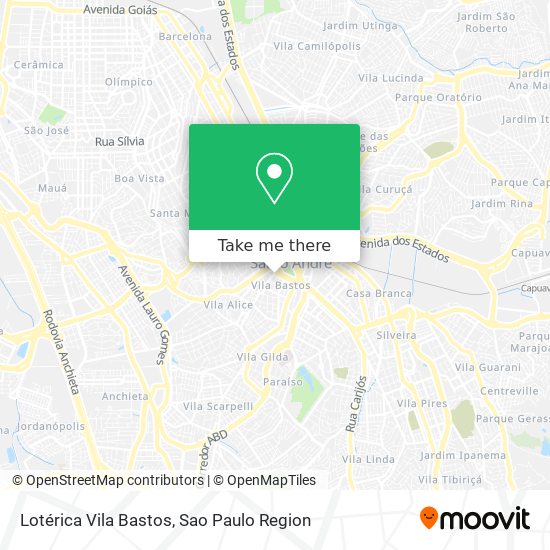 Lotérica Vila Bastos map