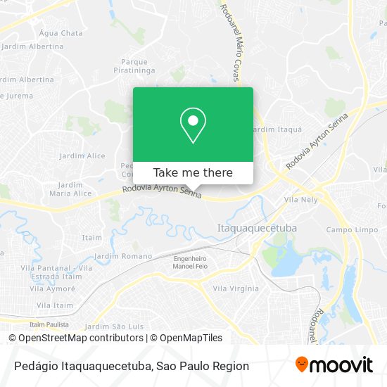 Pedágio Itaquaquecetuba map
