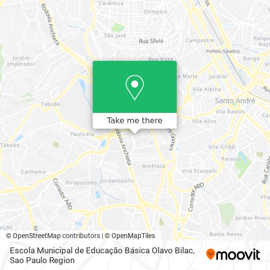 Escola Municipal de Educação Básica Olavo Bilac map