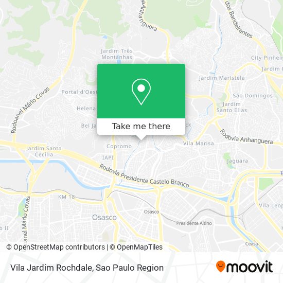 Vila Jardim Rochdale map