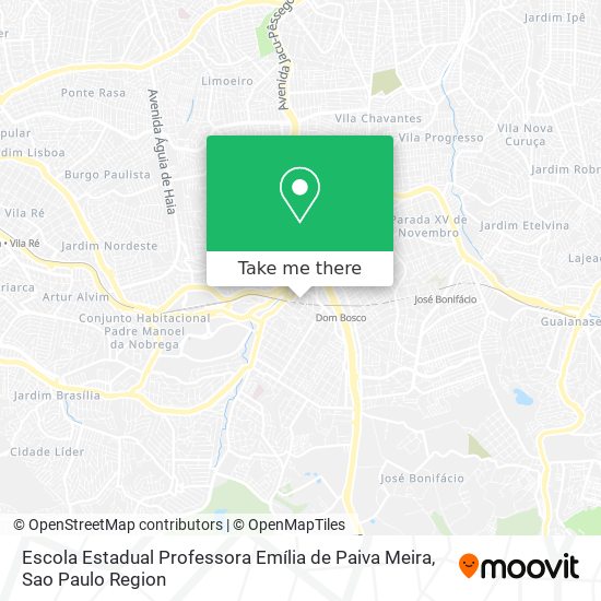 Mapa Escola Estadual Professora Emília de Paiva Meira