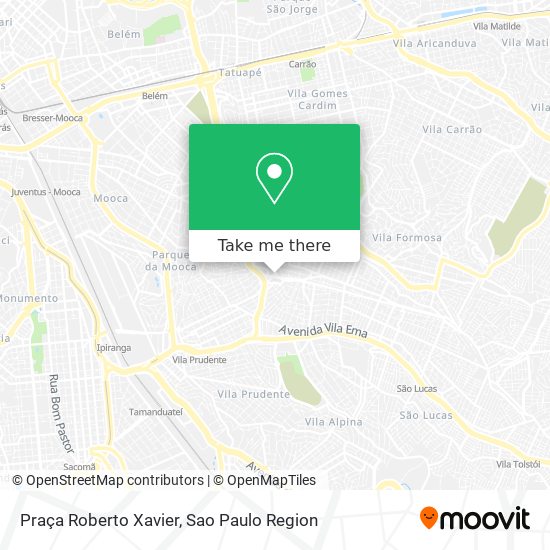 Mapa Praça Roberto Xavier