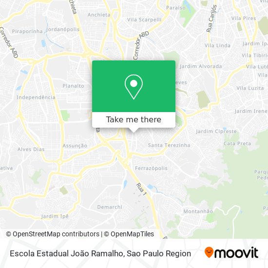 Mapa Escola Estadual João Ramalho