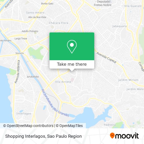 Shopping Interlagos map