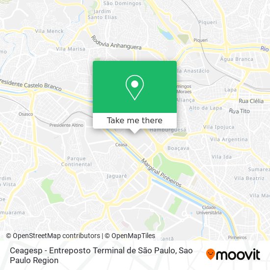 Ceagesp - Entreposto Terminal de São Paulo map