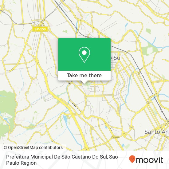 Mapa Prefeitura Municipal De São Caetano Do Sul