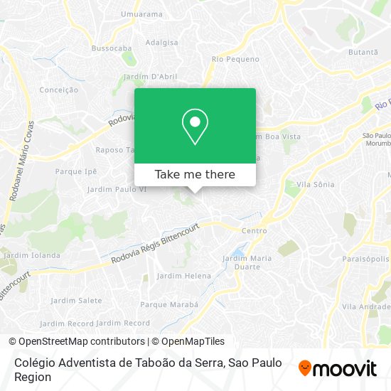 Colégio Adventista de Taboão da Serra map