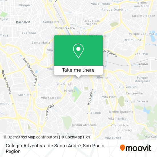 Colégio Adventista de Santo André map