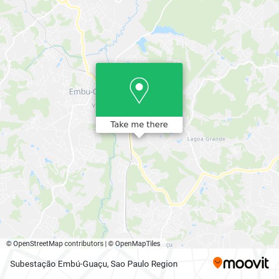 Mapa Subestação Embú-Guaçu
