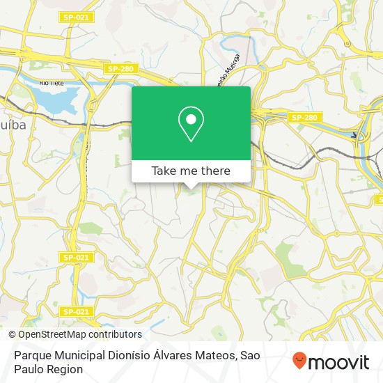 Mapa Parque Municipal Dionísio Álvares Mateos