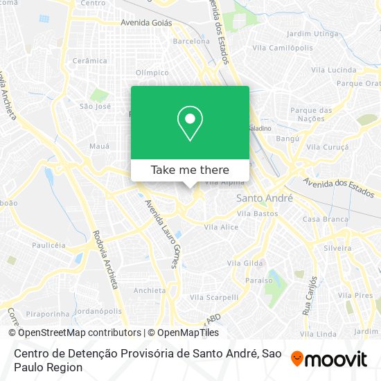 Centro de Detenção Provisória de Santo André map