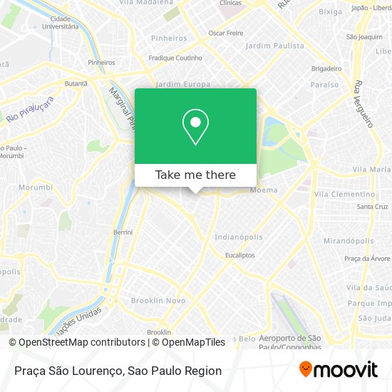 Mapa Praça São Lourenço