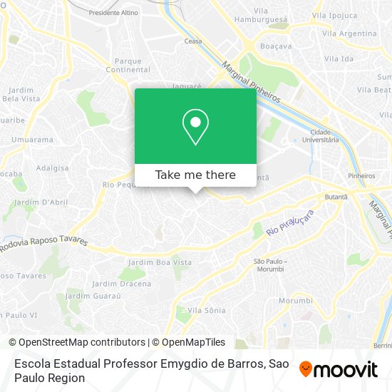 Escola Estadual Professor Emygdio de Barros map