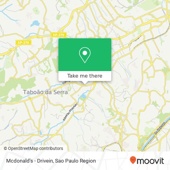 Mcdonald's - Drivein map