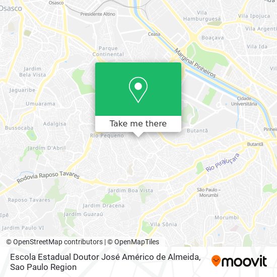 Mapa Escola Estadual Doutor José Américo de Almeida