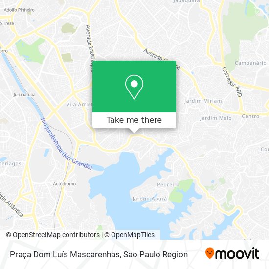 Mapa Praça Dom Luís Mascarenhas
