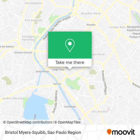 Bristol Myers-Squibb map