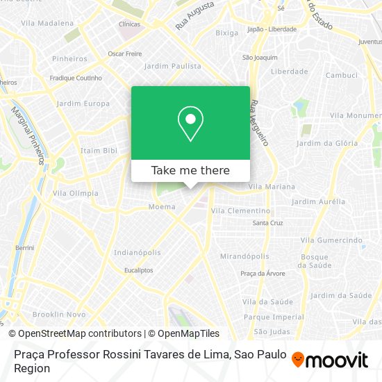 Praça Professor Rossini Tavares de Lima map