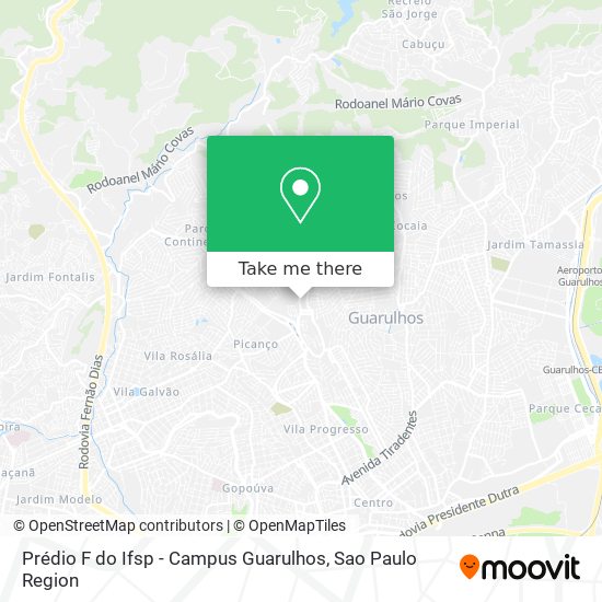 Mapa Prédio F do Ifsp - Campus Guarulhos