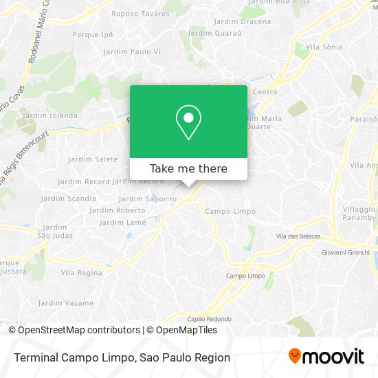 Terminal Campo Limpo map