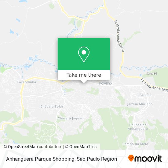 Anhanguera Parque Shopping map