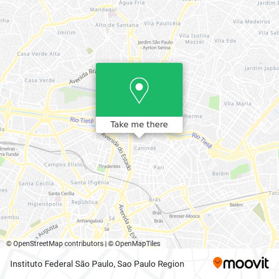 Mapa Instituto Federal São Paulo